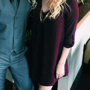 LUSH MAROON DRESS FROM NORDSTROM